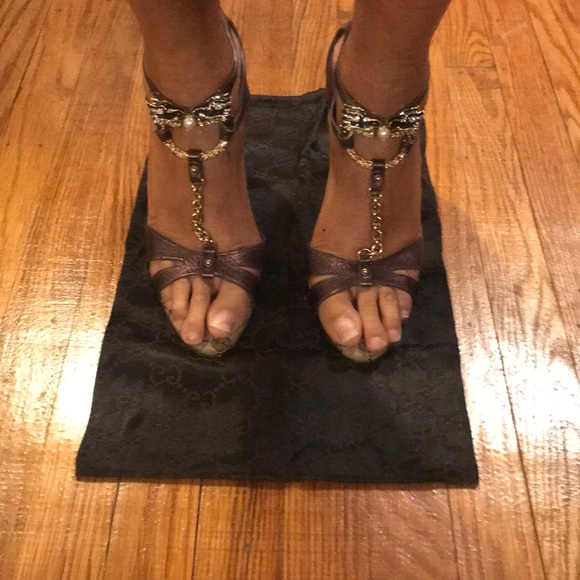 “SOLD ON EBAY” Gucci Dragon Head Stilettos - Picture 1 of 8